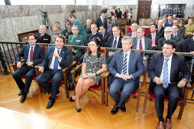 A presidenta do Parlamento de Galicia, Pilar Rojo Noguera, asistiu ao acto de apertura do ano xudicial 