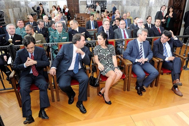 A presidenta do Parlamento de Galicia, Pilar Rojo Noguera, asistiu ao acto de apertura do ano xudicial 