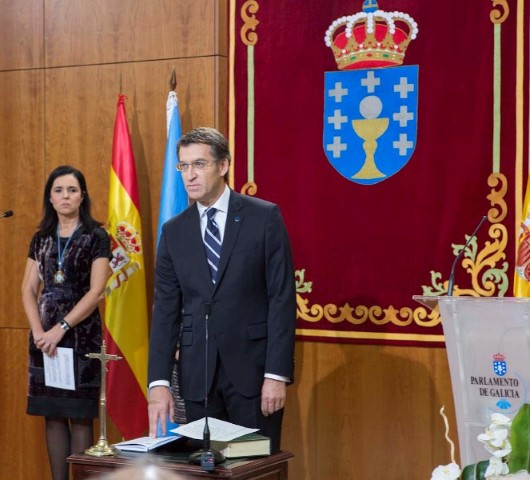 Alberto Núñez Feijóo e Pilar Rojo Noguera