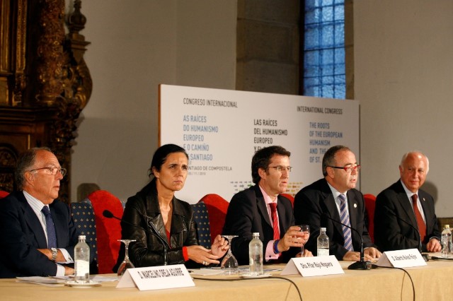 Pilar Rojo asistiu á inauguración do Congreso Internacional "Las Raíces del Humanismo Europeo y el Camino de Santiago"