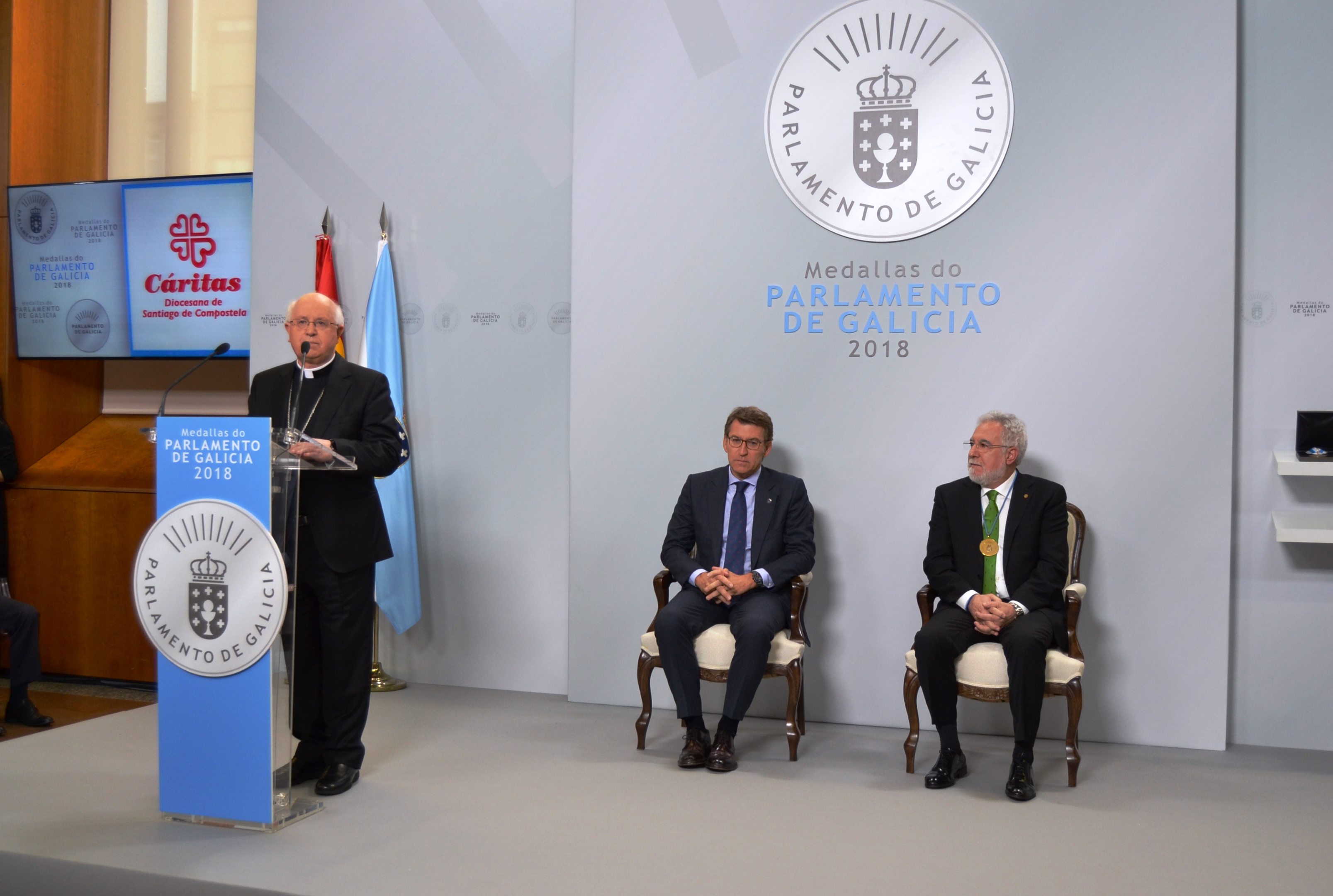 O Parlamento de Galicia acolleu o acto de entrega das Medallas da Cámara