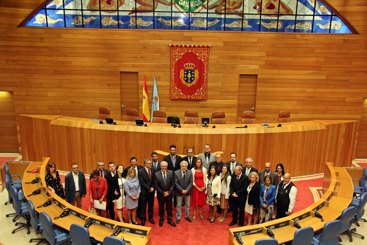 Unha delegación do estado brasileiro de Paraná e da provincia arxentina de Misiones visitou o Parlamento de Galicia