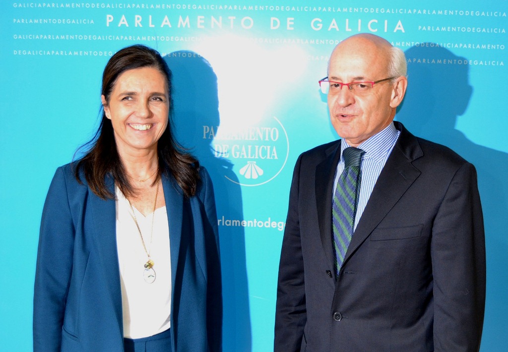 O fiscal superior de Galicia efectúa unha visita protocolaria ao Parlamento de Galicia
