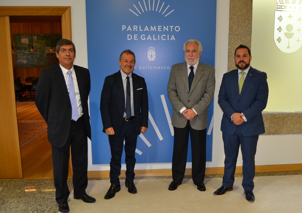 O presidente do Parlamento de Galicia recibe ao defensor do pobo adxunto da Cidade Autónoma de Buenos Aires