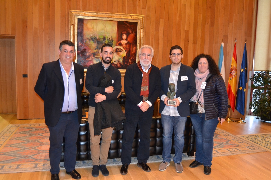 O alcalde de Ramirás e o presidente da Asociación Rebulir presentan diferentes iniciativas culturais ao presidente do Parlamento de Galicia