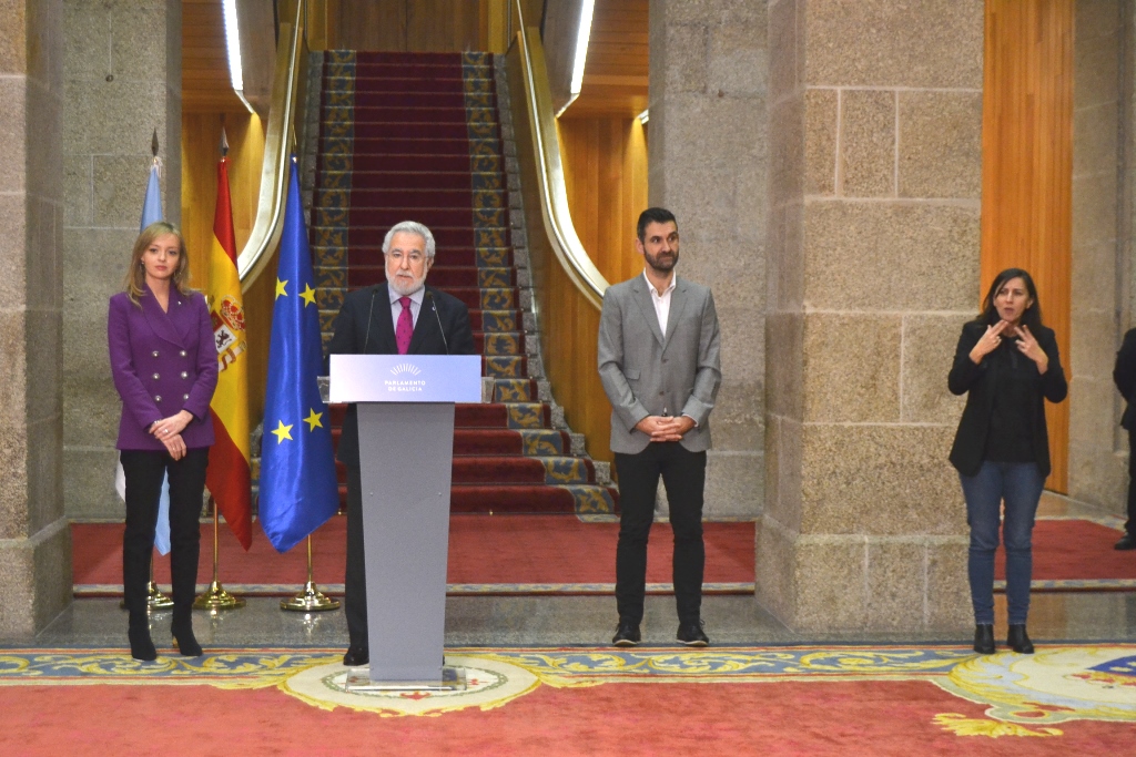 Foto da noticia:O presidente do Parlamento vincula o Estado de benestar e o impulso da protección legal das persoas con discapacidade á Constitución do 78