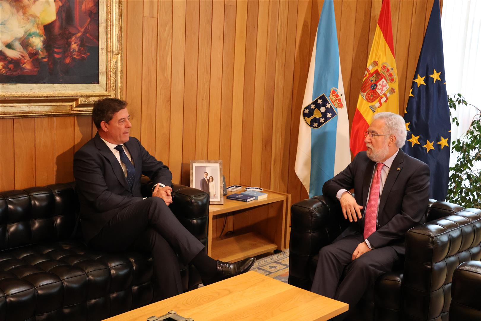 Visita institucional do delegado do Goberno ao Parlamento de Galicia