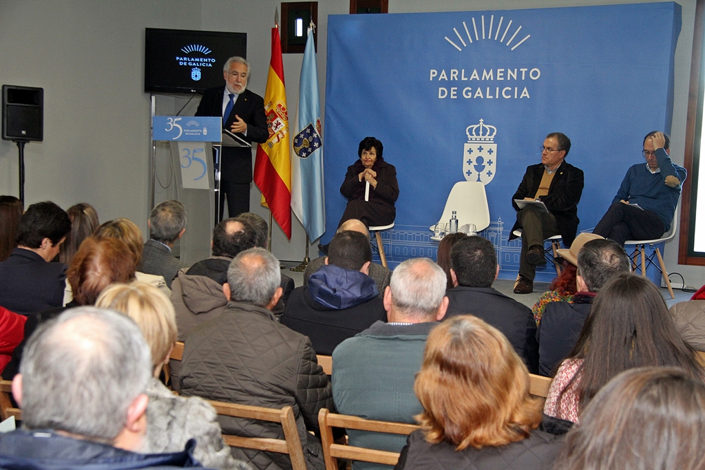 Foto da noticia:O presidente do Parlamento rende homenaxe a Domingo Fontán “científico pioneiro” en moitos ámbitos