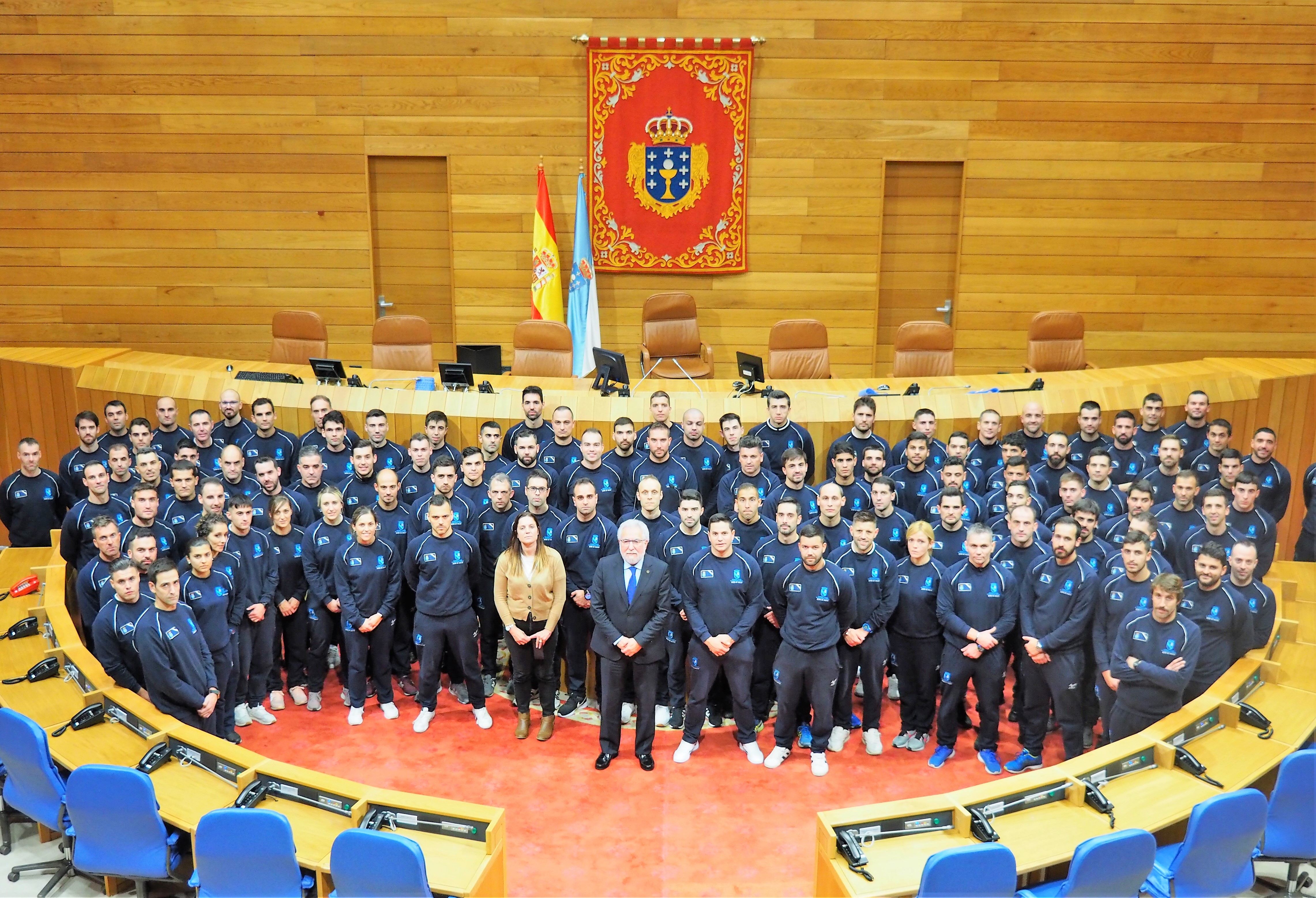 Foto da noticia:Benvida do Presidente do Parlamento de Galicia ao alumnado da Academia Galega de Seguridade