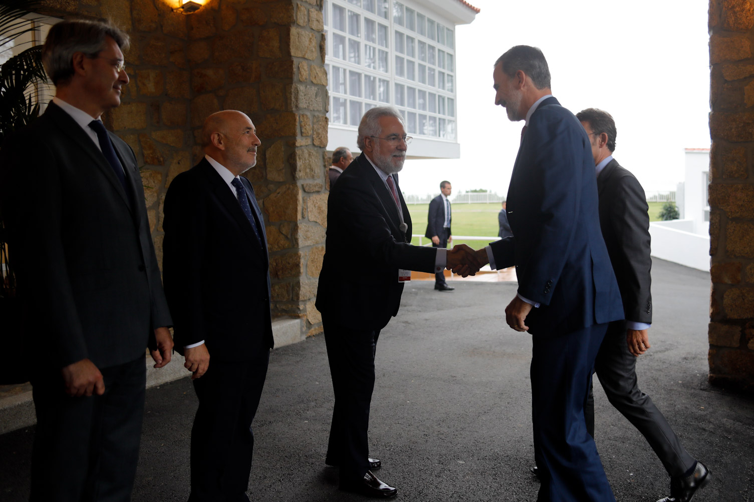 Foto da noticia:O presidente do Parlamento, na inauguración do Foro La Toja-Vínculo Atlántico