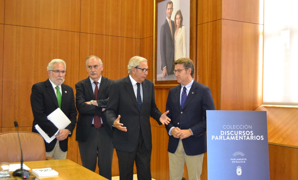 Foto da noticia:O presidente do Parlamento ensalza a “política da moderación, o respecto ao oponente e o xogo limpo”